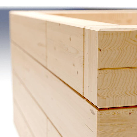 Individual pieces raised bed